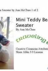 Mini Teddy Bear Raglan Sweater by Ann McClure/Traveling Ann Designs-English-Free