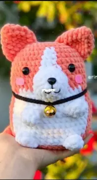 Crochet Pattern Chubby Corgi -  Portugal