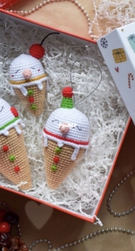 Crochet Friends Lab - Tatyana/Tatiana Kostochenkova - Ice Cream Snowman
