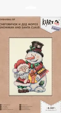 Klart 8-507 Snowman and Santa Claus