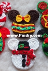 Colorful Easy Crochet - Olga Tarasova - Set of 6 Christmas Ornaments 2 -  Holiday Mouse Ears - English