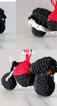 Amigurumi moto bike