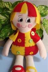 Carmen Silvia Felt Boneca / Doll Emilia Portuguese