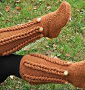 Bonita Patterns - Lianka Azulay -  Knit Look Braid Stitch Long Boots
