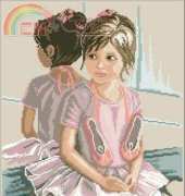 LANARTE 35061 Girl in front of mirror