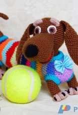Inspired Crochet Toys- Pichugina Elena -Tabby Positive Dog