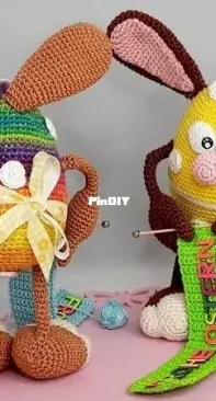 Wunderlichs Kreativchaos - Janine Wunderlich - Tangled Easter - Breiend paasei - English - Dutch