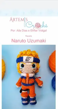 Sasuke Uchiha (Naturo Clássico) - Amigurumi