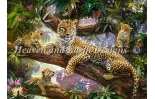 jan patrik krasny : Tree Top Leopard Family