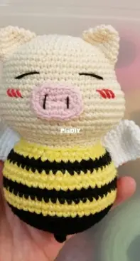 Amigurumi Pig in a Bee Costume