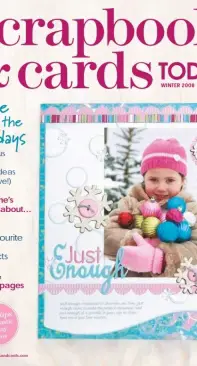 Scrapbook and Cards Today Issue 12  Winter 2008