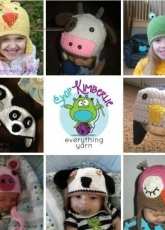 Kimberlie Goodnough -  Animal Faces Earflap Hat Combo Pattern Pack