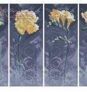 Heritage Stitchcraft Connections CNAN633 Anemone - CNCN632 Carnation - CNFR630 Freesia - CNRS631 Rose by John Clayton XSD