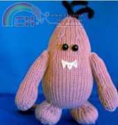 YvonneKnits - Fred the Friendly Monster - Knit Toy