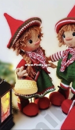 Amigurumi Akpinar - Twin Elves - İkiz Elfler - Turkish