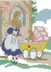 DMC BK104 Bunnykins - Mother And Baby