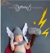 Briana K Crochet- Newborn Norse God of Thunder Thor
