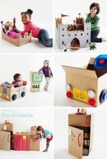 Repurpose Cardboard Boxes into Kid Crafts/Toys!