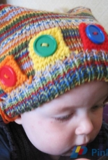 Sam's Button Hat by Jane Terzza/ JaneTerzzaDesigns