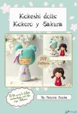 Noia land Kokeshi Dolls Pattern - Kokoro & Sakura  By Paloma Rocha