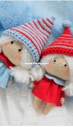 Happy Dolls Handmade - Lucy Magic Pattern - Julia /Kate - Negovorina - Christmas Dolls