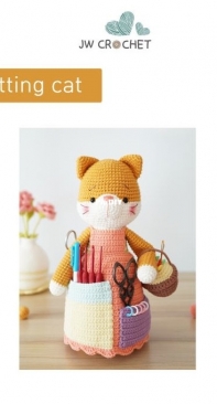 JW Crochet - Knitting cat