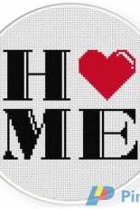 Daily Cross Stitch - I Love Home