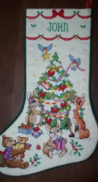 Design Works Counted Cross Stitch Christmas Stocking Kit MAKING NEW FRIENDS  5410
