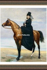 Art-Goblen Lady on horseback by S. Nedelcheva (С.Неделчева) XSD