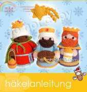 Amigurumi Paradise - Esbelotta - Barbara Strasser - Nativity Set Three Wise Men