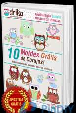 Drika Artesanato - 10 Moldes de Corujas/10 Owl Patterns