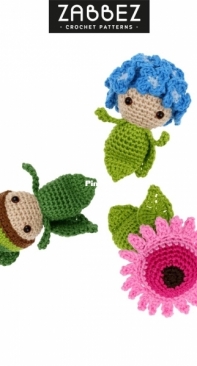Zabbez - Bas den Braver - Mini Flower Friends - Mini Gerbera Guusje Lucky Clover Kas Hydrangea Hugo - Spanish