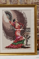 Flamenco Beauty - Flamenco Dancer by Maria Diaz from Cross Stitch Gold 163 XSD