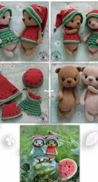 Fairy Toys - Aleksandra Konkina - Александра Конкина - Watermelon Bears - Арбузные мишки - Russian