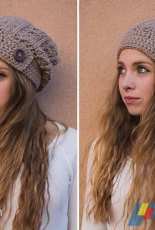 Little Monkeys Crochet- Rebecca Langford- Rustic Slouch Hat - Free