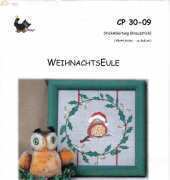 Cornelia Papesch CP 30-09  WeihnachtsEule - Christmas Owl