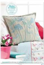 Blue Meadow Pillow by Angela Poole from Cross Stitch Collection 212 XSD