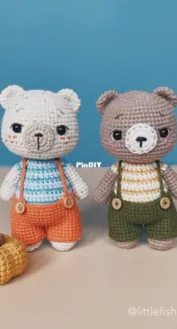 Little Fish Crocheterie - Trang Nguyen - Oliver the Little Bear