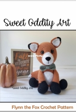 Sweet Oddity Art - Carolyne Brodie - Flynn the Fox Crochet Pattern