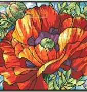 Janlynn 023-0320 Stained Glass Poppies