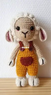 Sheep wearing Overalls