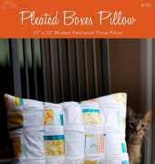Lindsay Sews-#102-Pleated Boxes Pillow