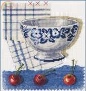 DMC BK285 Blue Bowl and Cherries XSD
