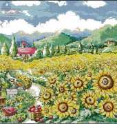 Oh! Nice Day Design Number  DN-82 Sunflowers of the Field XSD