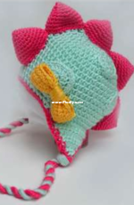 Owl Luv Crochet - Paula M - Drake the Dino Hat - Free