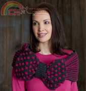 Yarnspirations - Patons -  Ribbon & Bow Cowl - Free