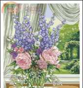 Dimensions - The Gold Collection 35257 Peonies & Delphiniums XSD