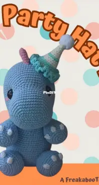 Freakaboo Toys - Mini Kitten Club - Juliana Dourado - Party Hat Dino