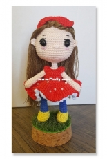 Amigurumi Doll in Red Dress