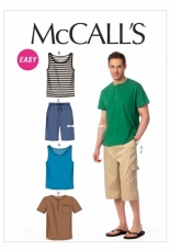 McCall's 6973 men's tank tops, t-shirts and shorts